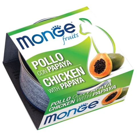 MONGE GATTO FRUIT POLLO PAPAYA 80GR (lattina)
