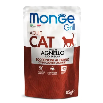 MONGE GATTO GRILL ADULT AGNELLO 85GR (bustina)