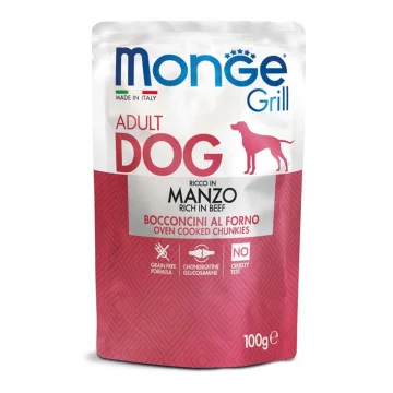 MONGE CANE GRILL MANZO 100GR (bustina)