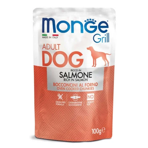 MONGE CANE GRILL SALMONE 100GR (bustina)