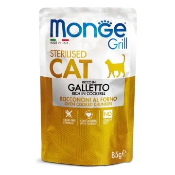 MONGE GATTO GRILL STERILISED GALLETTO 85GR (bustina)