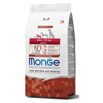 MONGE CANE SPECIALITY MINI ADULT AGNELLO RISO PATATE 800GR