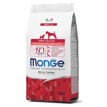 MONGE CANE DAILY MINI STARTER MOTHER & BABY POLLO 1,5KG