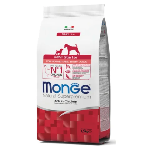 MONGE CANE DAILY MINI STARTER MOTHER & BABY POLLO 1,5KG