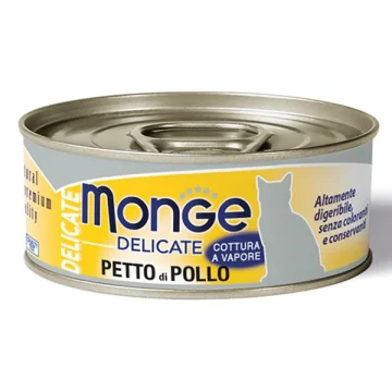 MONGE GATTO DELICATE PETTO DI POLLO 80GR (lattina)