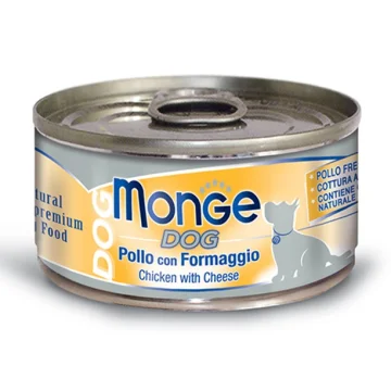 MONGE CANE NATURAL POLLO FORMAGGIO 95GR (lattina)