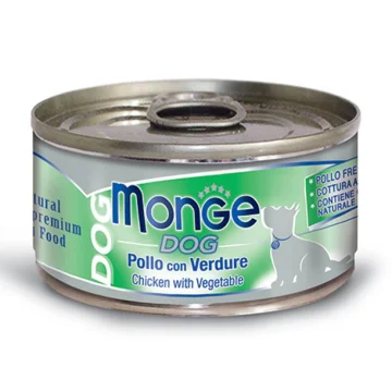 MONGE CANE NATURAL POLLO VERDURE 95GR (lattina)