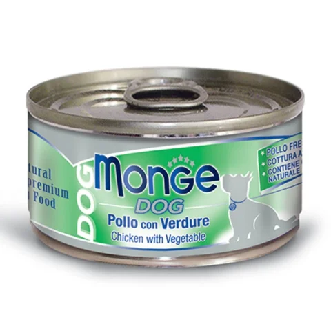 MONGE CANE NATURAL POLLO VERDURE 95GR (lattina)