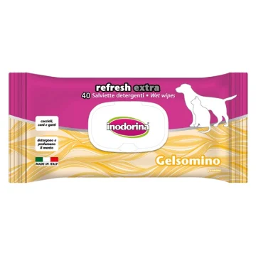 INODORINA SALVIETTE REFRESH EXTRA GELSOMINO 40PZ