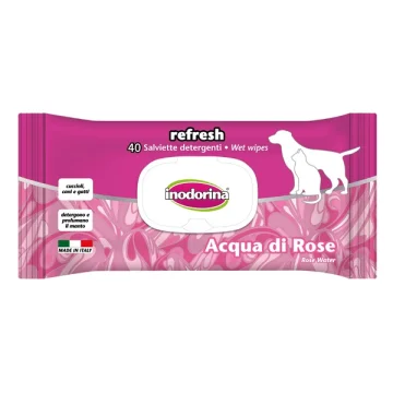 INODORINA SALVIETTE REFRESH ACQUA DI ROSE 40PZ