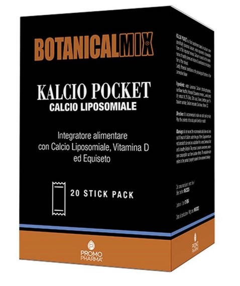 Botanical Mix Kalcio Pocket Calcio Liposomiale 20 Stick Pack da 10 ml
