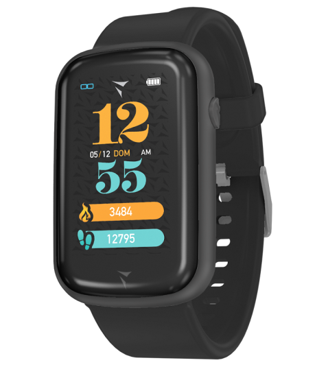 STEPS Smartwatch Total Black