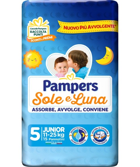 PAMPERS SOLE&LUNA JUNIOR 15PZ