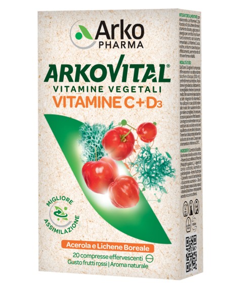 ARKOVITAL VITAMINE C+D3 20CPR