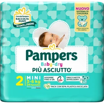 PAMPERS BD DOWNCOUNT MINI 24PZ