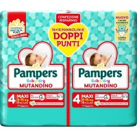 Pampers Baby Dry Mutandino Taglia 4 Maxi 8-15 kg Pacco Doppio 32 pannolini