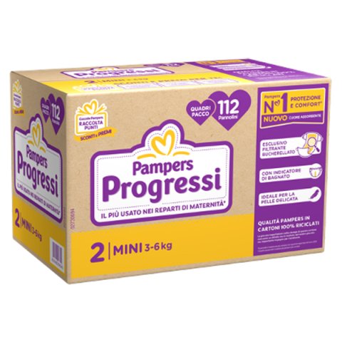 Pampers Qu Prog Mini 112pz Pampers Qu Prog Mini 112pz