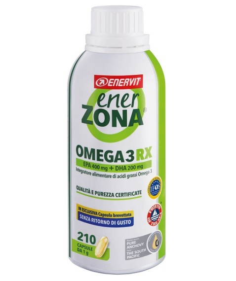 Enerzona Omega3 RX 210 Capsule da 1 gr - Integratore di acidi grassi Omega 3