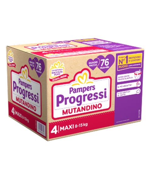 Pampers Prog Mut Quadri Mx 76p