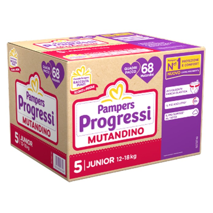 Pampers Prog Mut Quadri J 68pz