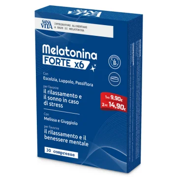 MELATONINA FORTE X6 SANAVITA 30CPR MELATONINA FORTE X6 SANAVITA 30CPR
