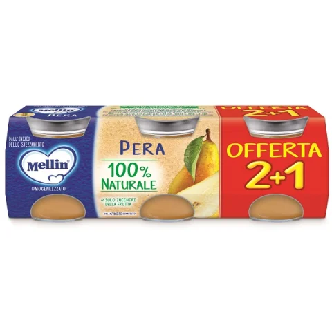 MELLIN OMOG PERA 3PZ 100G MELLIN OMOG PERA 3PZ 100G