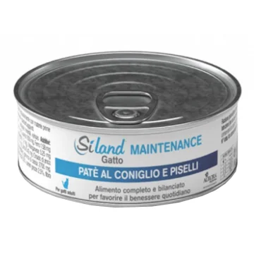 SILAND GATTO MAINTENANCE PATE' CONIGLIO PISELLI 85GR (lattina)