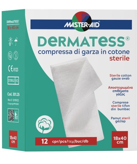 DERMATESS COT GARZA 18X40 12PZ