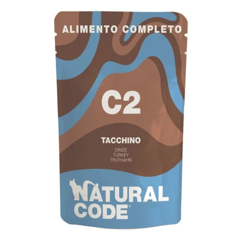 NATURAL CODE GATTO C2 TACCHINO 70GR (bustina) NATURAL CODE GATTO C2 TACCHINO 70GR (bustina)