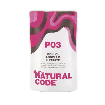 NATURAL CODE GATTO P03 POLLO AGNELLO PATATE 70GR (bustina)