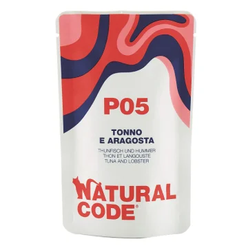 NATURAL CODE GATTO P05 TONNO ARAGOSTA 70GR (bustina)
