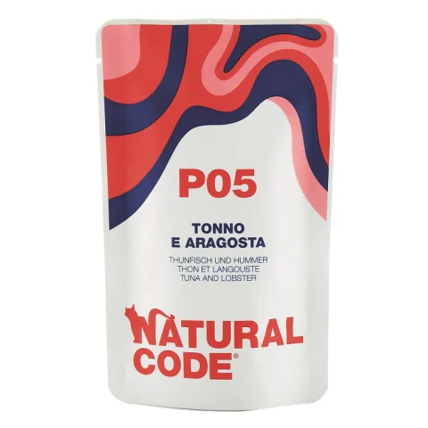 NATURAL CODE GATTO P05 TONNO ARAGOSTA 70GR (bustina) NATURAL CODE GATTO P05 TONNO ARAGOSTA 70GR (bustina)