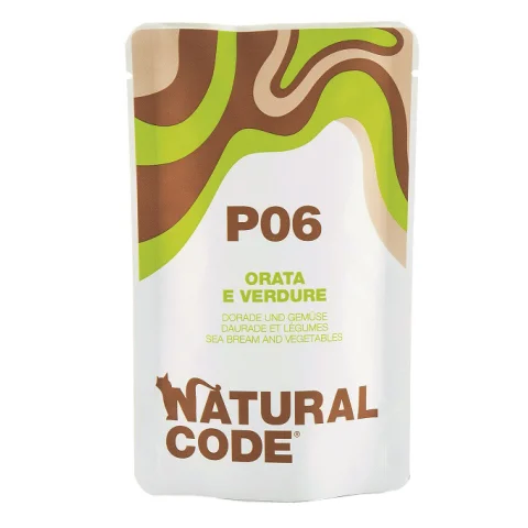 NATURAL CODE GATTO P06 ORATA VERDURE 70GR (bustina)