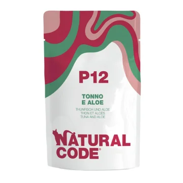 NATURAL CODE GATTO P12 TONNO ALOE 70GR (bustina)