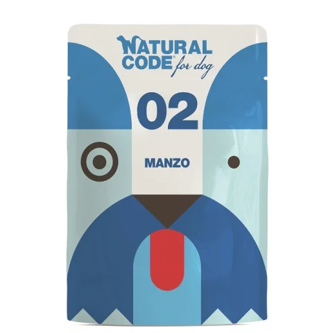 NATURAL CODE CANE 02 MANZO 300GR (bustina) NATURAL CODE CANE 02 MANZO 300GR (bustina)
