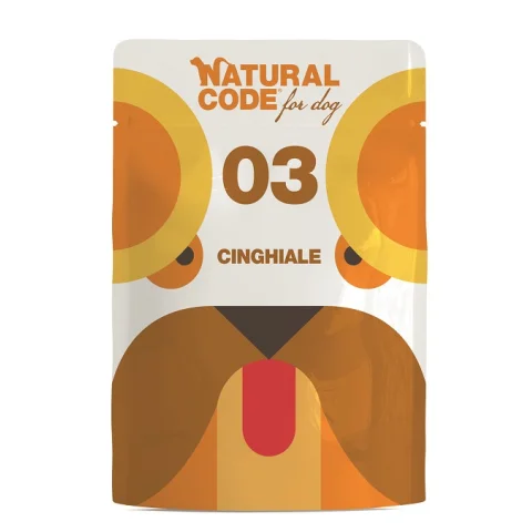 NATURAL CODE CANE 03 CINGHIALE 300GR (bustina)