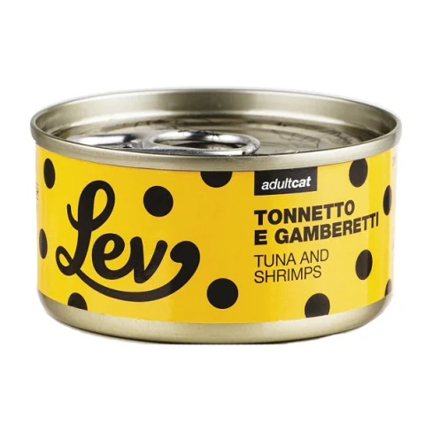 NATURAL LINE LEV GATTO TONNETTO GAMBERETTI 70GR (lattina)