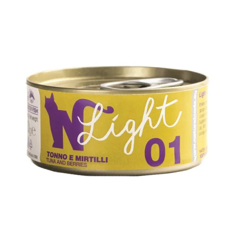 NATURAL CODE GATTO 01 LIGHT TONNO MIRTILLI 4x70GR (lattina) MULTIPACK