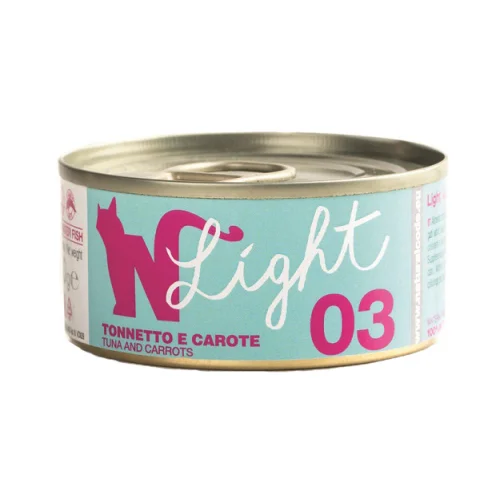 NATURAL CODE GATTO 03 LIGHT TONNO CAROTE 4x70GR (lattina) MULTIPACK