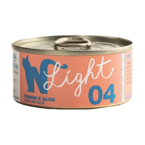NATURAL CODE GATTO 04 LIGHT TONNO ALOE 4x70GR (lattina) MULTIPACK