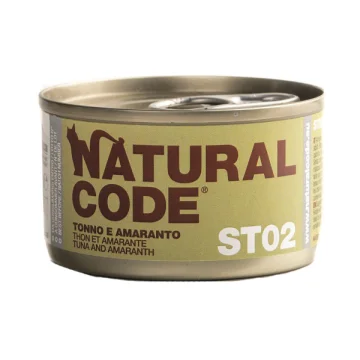 NATURAL CODE GATTO ST02 TONNO AMARANTO 85GR (lattina)