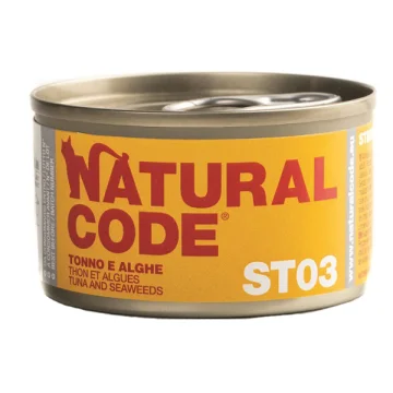 NATURAL CODE GATTO ST03 TONNO ALGHE 85GR (lattina)