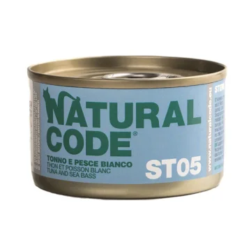 NATURAL CODE GATTO ST05 TONNO PESCE BIANCO 85GR (lattina)