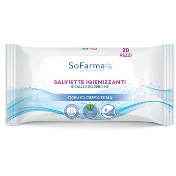 SALVIETTINE IGIENIZZANTI POCKET 20 pz SOFARMA+