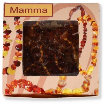 ALMABABY AMBRA COLLANA MAMMA COGNAC