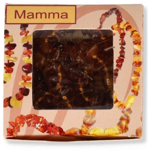 ALMABABY AMBRA COLLANA MAMMA COGNAC