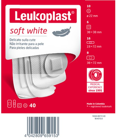 LEUKOPLAST Soft White Ass.40pz