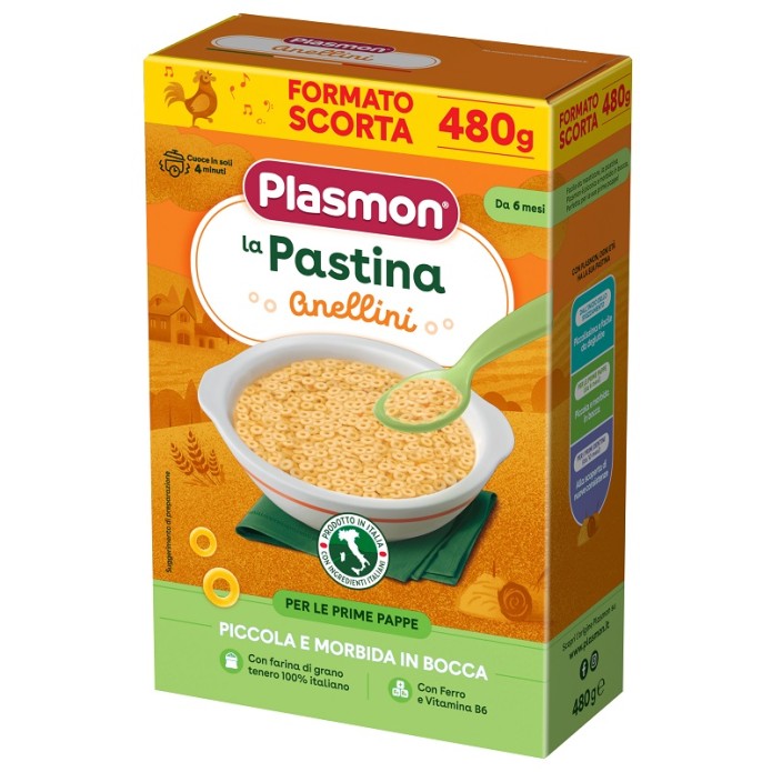 PLASMON PASTINA ANELLINI 480G