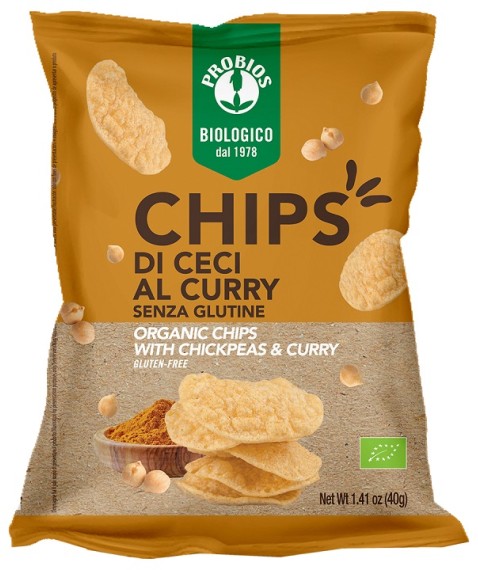 PROBIOS Chips Ceci Curry 40g