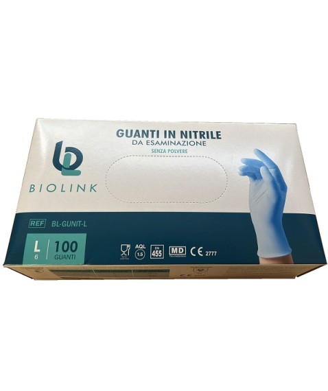 BL-GUNIT Guanti NITRILE L